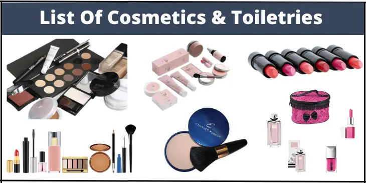 Cosmetics & Toiletries Starting With A - Z