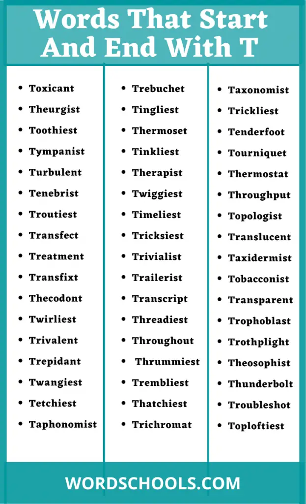 speech therapy words starting with t
