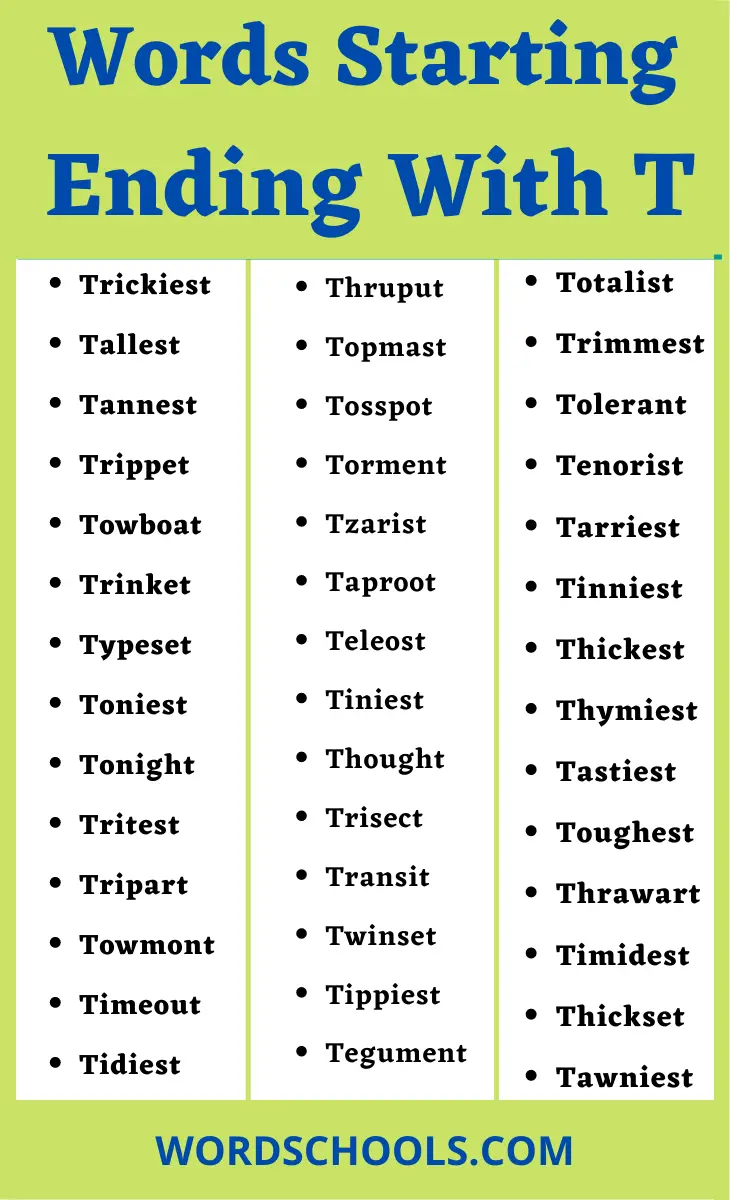 speech therapy words starting with t