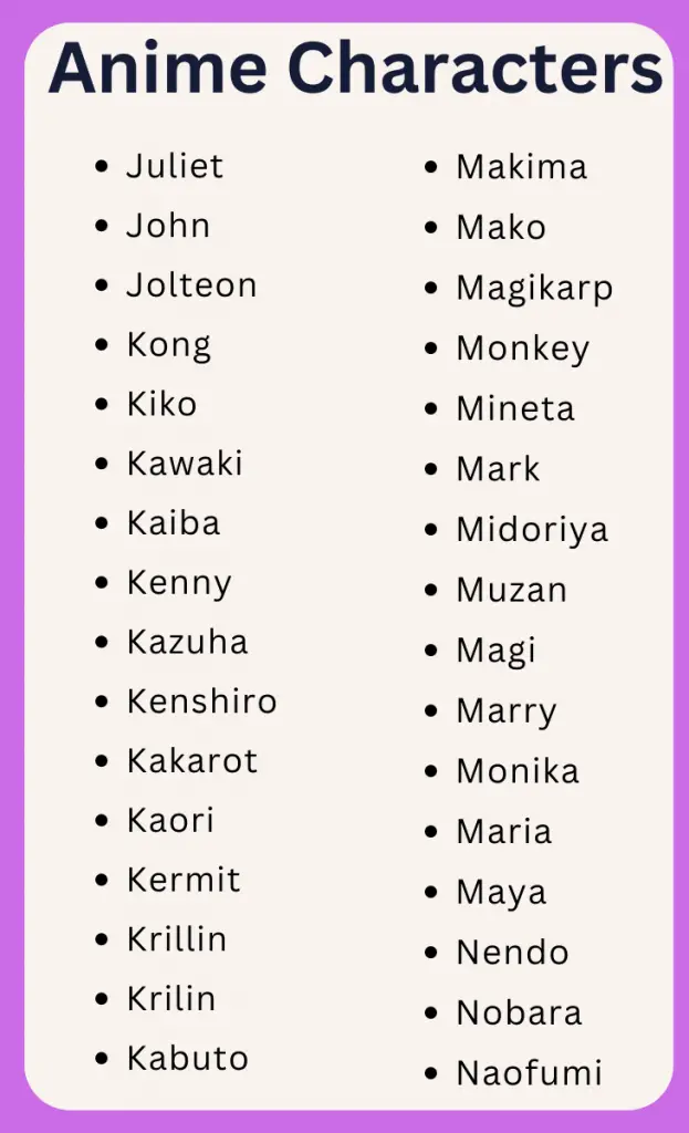120 Cute Anime Boy Names With Meanings